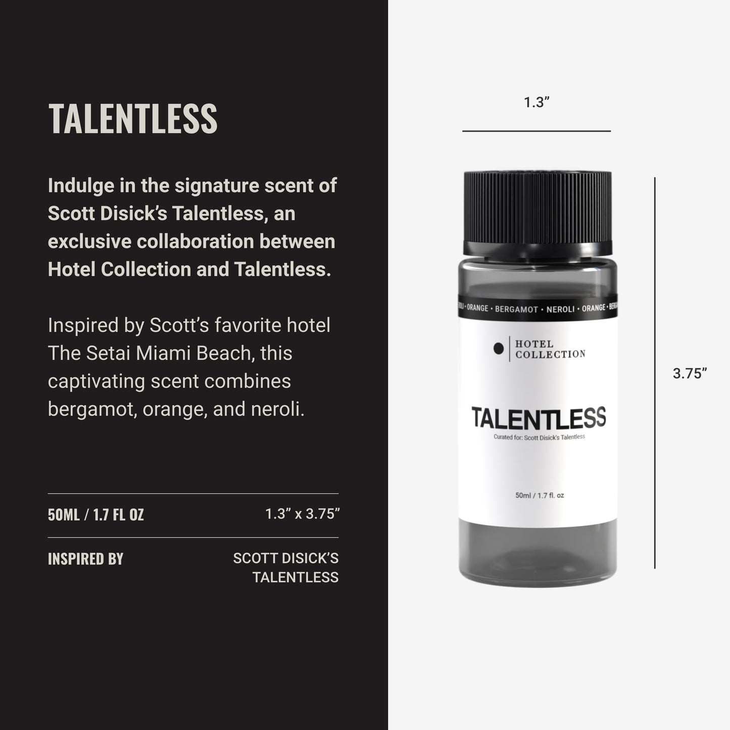Hotel Collection Diffuser Oil: Talentless Oil Blend by Scott Disick — Lemon Zest, Juniper Berries & Agarwood (50ML)