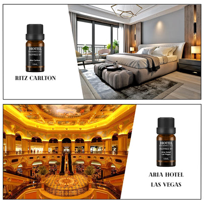 Hotel Collection Diffuser Essential Oil Gift Set – Seaside Hotel Scents for Home