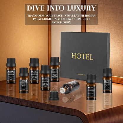 Hotel Collection Diffuser Essential Oil Gift Set – Seaside Hotel Scents for Home