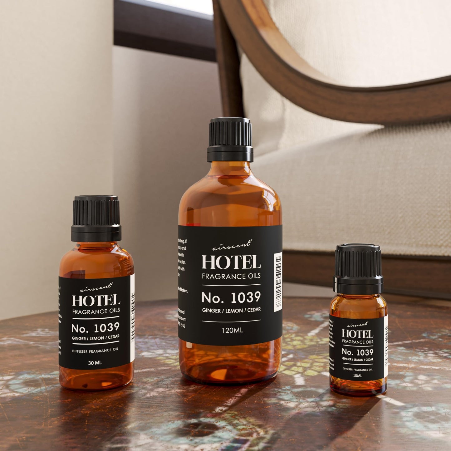 Hotel Diffuser Oil No. 1039 – Nobu Hotel Inspired Ginger Lemon Cedar (30 mL)
