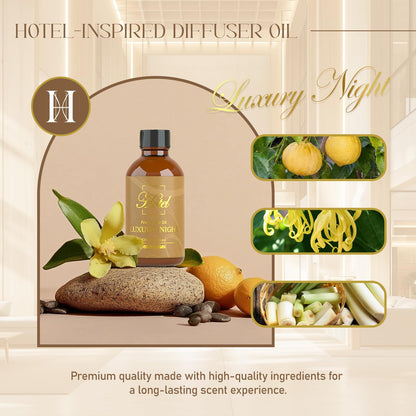 Hotel Diffuser Oil 4 Oz (120ml) – Luxury Night Scent for Diffusers