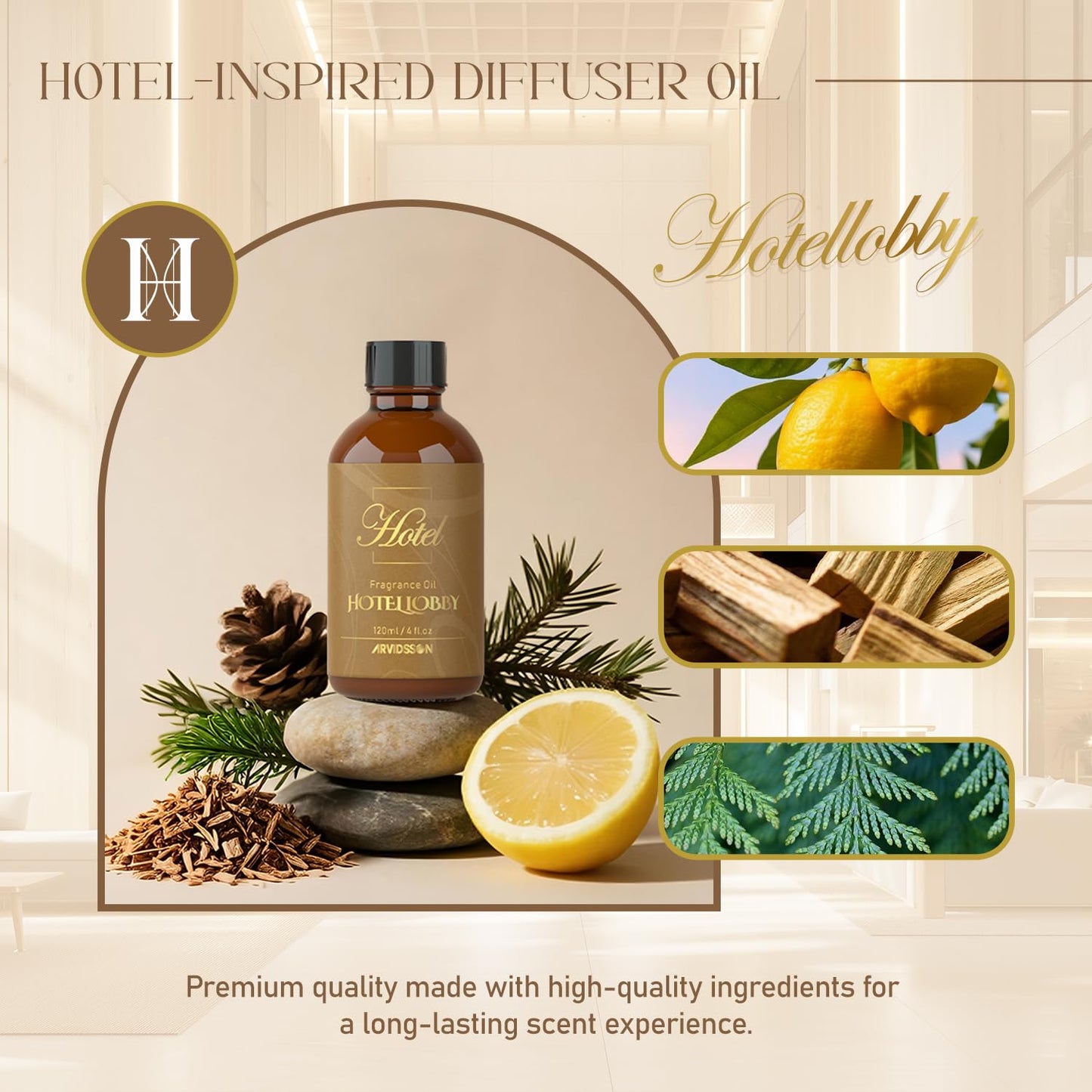 Hotel Diffuser Oil 4 Oz (120ml) – Luxury Hotel Lobby Fragrance