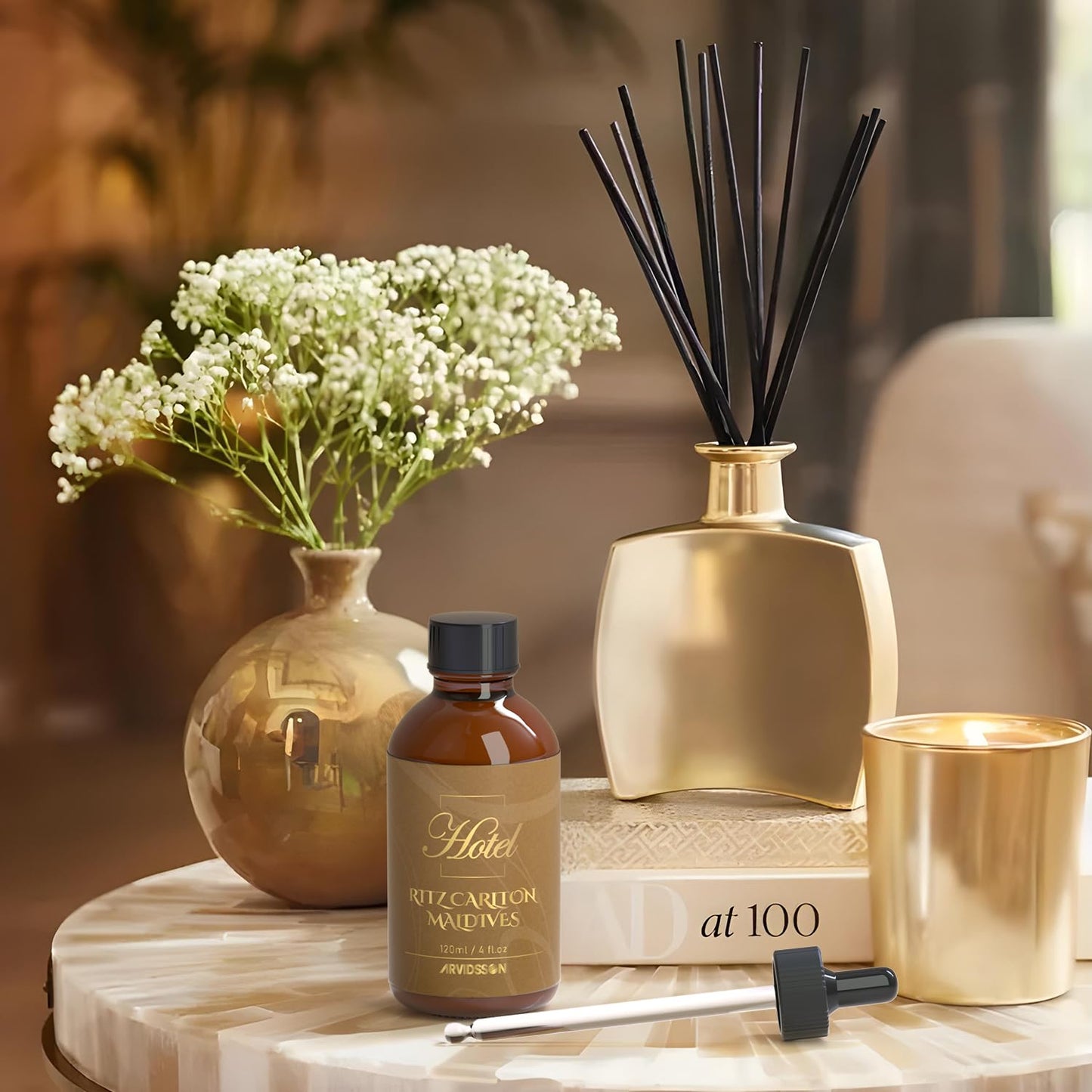 Hotel Diffuser Oil 4 Oz (120ml) Inspired by The Ritz Carton Hotel – Luxury Fragrance Oil for Diffuser & Crafting