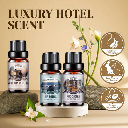 Hotel Diffuser Oils Gift Set – 6x10ml Luxury Fragrance Oils for Diffuser, Candle & Soap Making