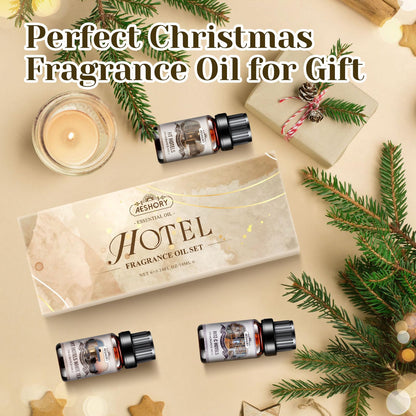 Hotel Diffuser Oils Gift Set – 6x10ml Luxury Fragrance Oils for Diffuser, Candle & Soap Making