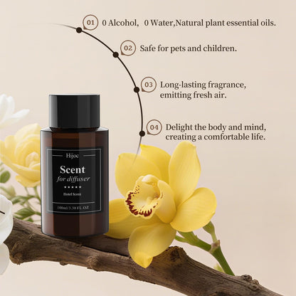 Hotel Essential Oil Scent for Diffusers – 100ml | Long-Lasting Reed & Ultrasonic Diffuser Oil