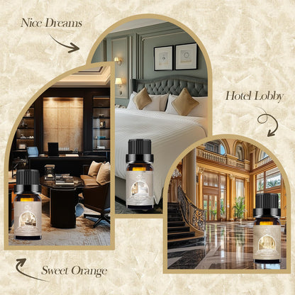 Hotel Essential Oils Set - 6 Premium Scents for Diffuser, Aromatherapy & Home