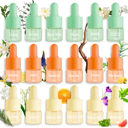 Hotel Fragrance Diffuser Oil Gift Set – 18 Essential Oils | Luxury Hotel Notes