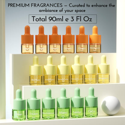 Hotel Fragrance Diffuser Oil Gift Set – 18 Essential Oils | Luxury Hotel Notes