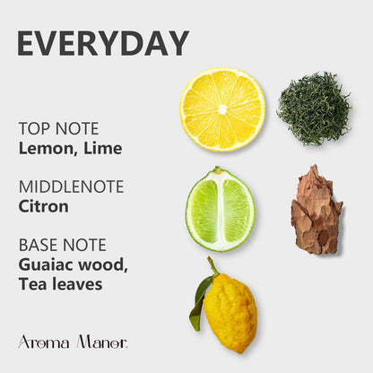 Hotel Scent Diffuser – Luxury Home & Office Aromas (Lemon, Citron, Guaiac Wood, Tea Leaves)