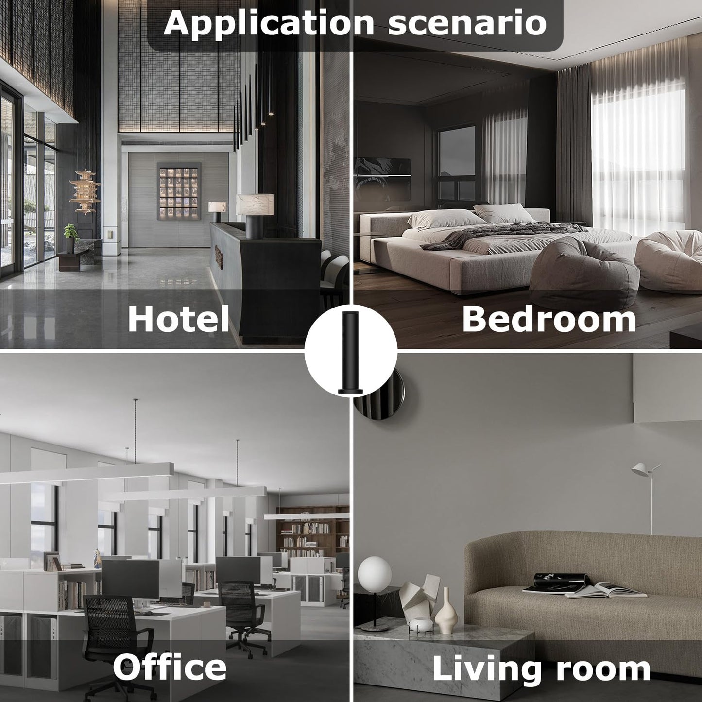 Hotel Scent Diffuser Machine - Cordless Rechargeable Diffuser for Large Rooms | App Bluetooth Control