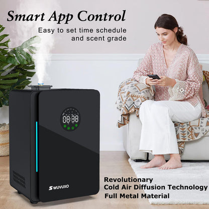 Hotel Scent Diffuser with Power Cold Air Technology — 3,000 sq ft Coverage (Black)