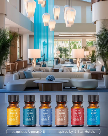 Hotel Scent Essential Oils Set – 6 x 10 ml | VEDA TINDA SCENT Luxury Diffuser Oils