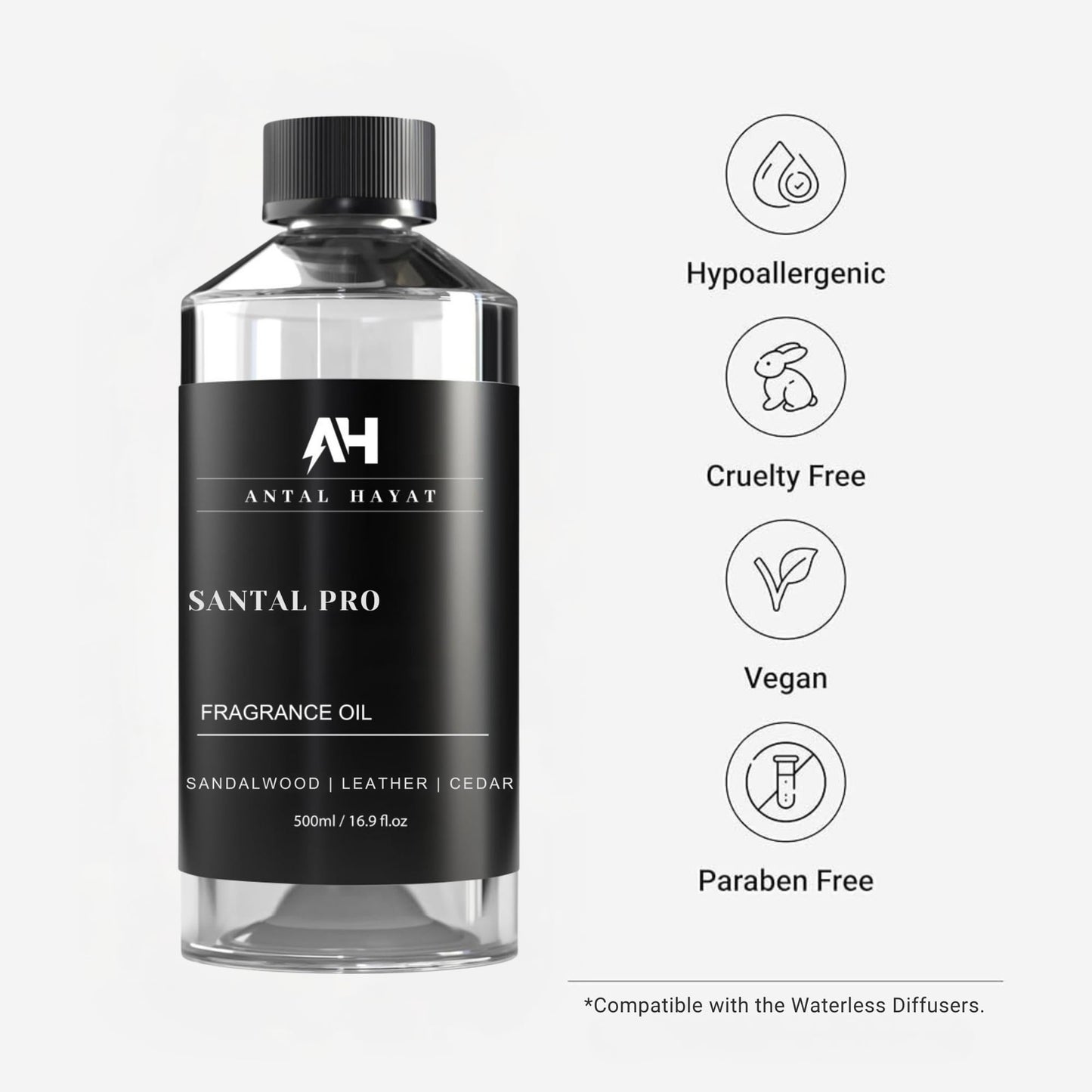 Santal Diffuser Oil 500mL – Luxury Hotel Inspired Fragrance