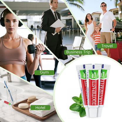 Travel Size Toothpaste Bulk – 500 Mint Pocket Tubes (0.176 oz / 5 g) Disposable for Travel, Hotels & Camping