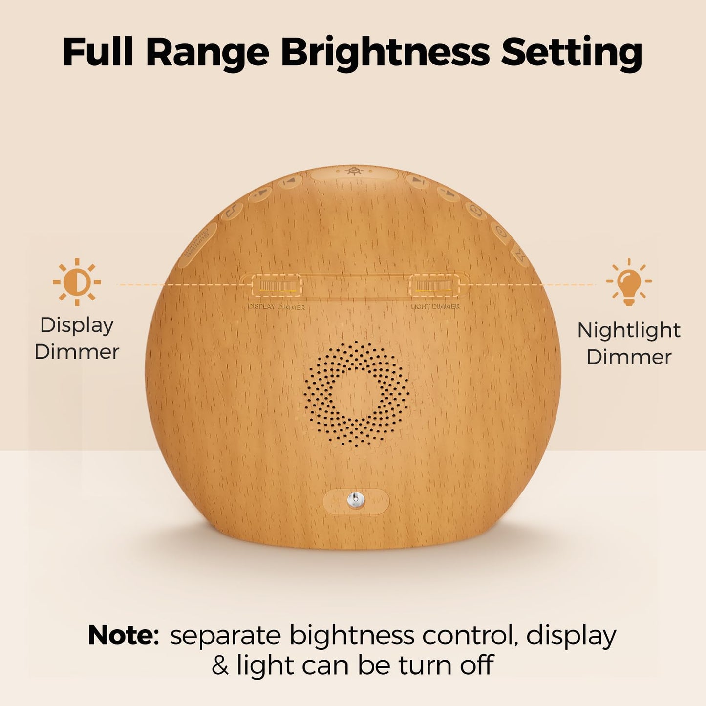 HOUSBAY Sunrise Alarm Clock & White Noise Machine – Gentle Wake, 26 Sounds, 300 Lux Night Light