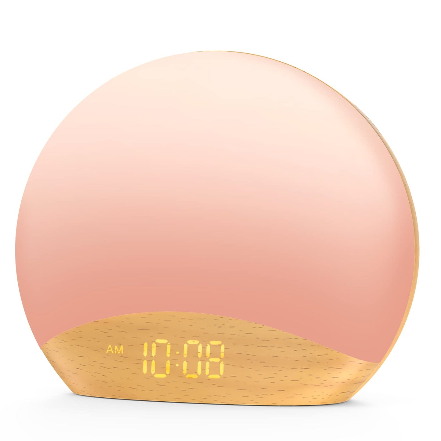 HOUSBAY Sunrise Alarm Clock & White Noise Machine – Gentle Wake, 26 Sounds, 300 Lux Night Light