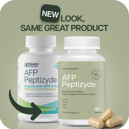 Houston Enzymes AFP Peptizyde – Protein Digestive Enzymes (90 Capsules)