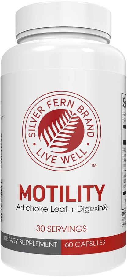 Silver Fern Motility - Non-Laxative Support for Slow Motility, 60 Capsules (30 Day Supply)