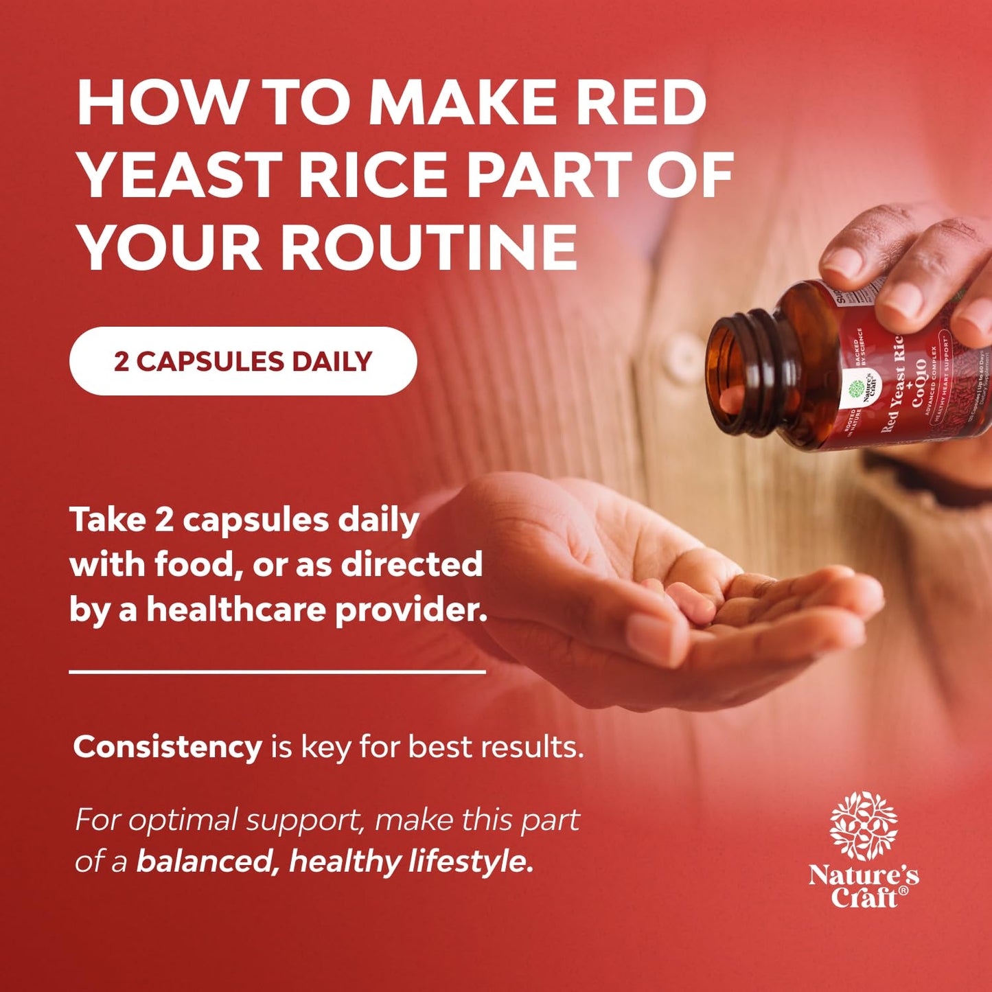 Red Yeast Rice 1200 mg with CoQ10 – Heart & Cholesterol Support