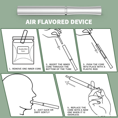 Healthy Air Flavored Device - Plant Core, Quit Bad Habits, Durable Aluminum