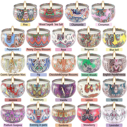 Howemon 24 Pack Scented Candles Set – Natural Soy Wax Aromatherapy Gift for Women