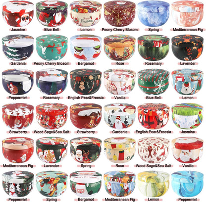 Howemon 36 Pack Christmas Scented Candles Set – Natural Soy Wax & Aromatherapy