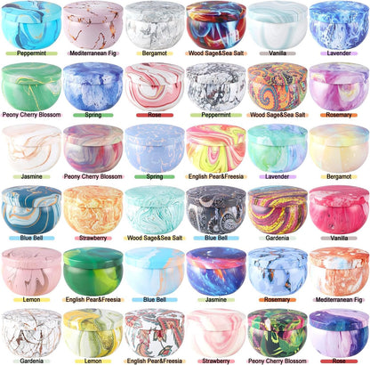 Howemon 36-Pack Scented Candles Set | 100% Soy Wax | Aromatherapy Gift