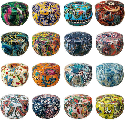 Howemon Scented Candles Gift Set - 16 Pack | Natural Soy Wax Travel Tin
