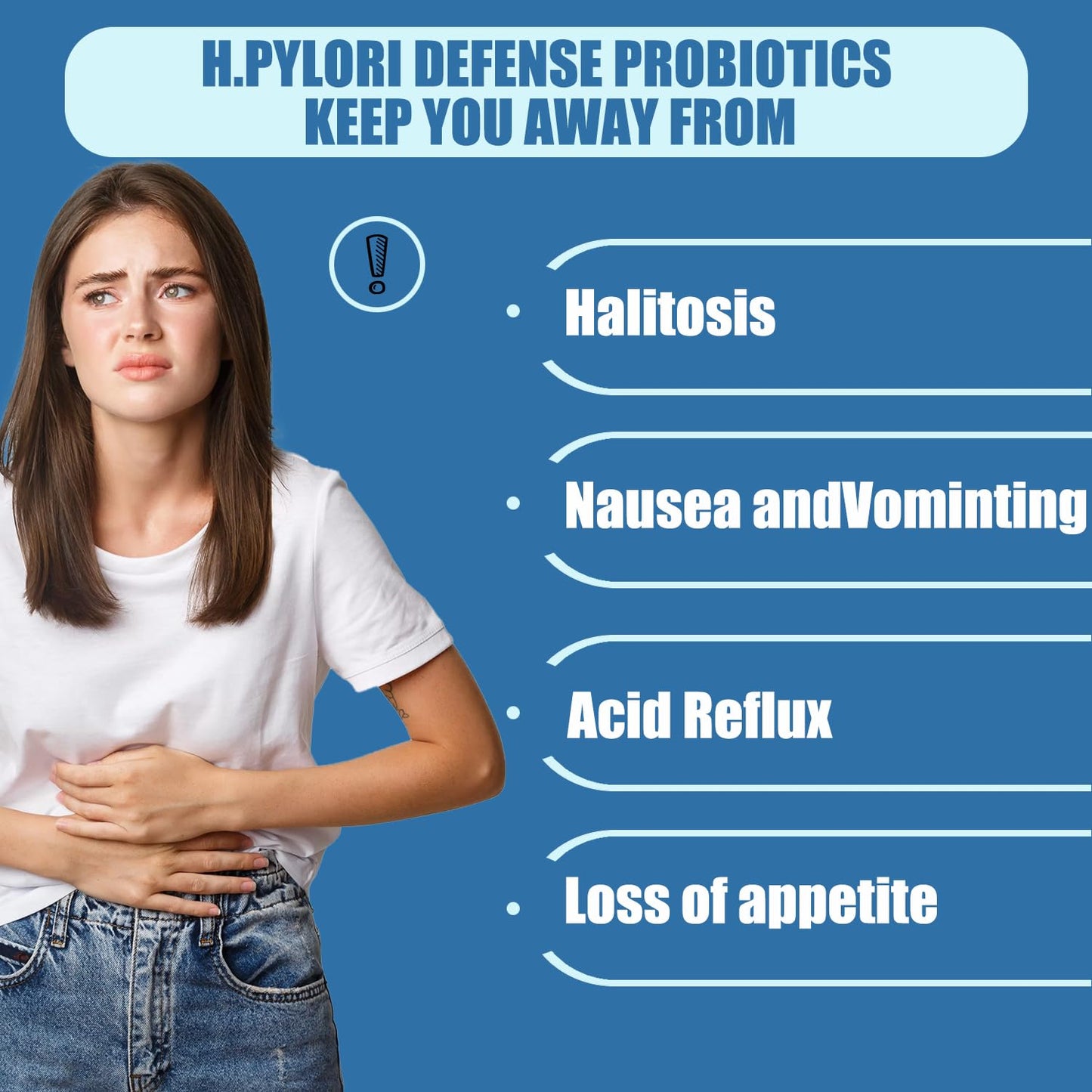 H. Pylori Support Probiotic 100 Billion CFU | Vegan Capsules 120 Count