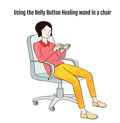 HSP Belly Button Healing Kit – Self-Acupressure Wand for Stress Relief, Gut Health & Energy