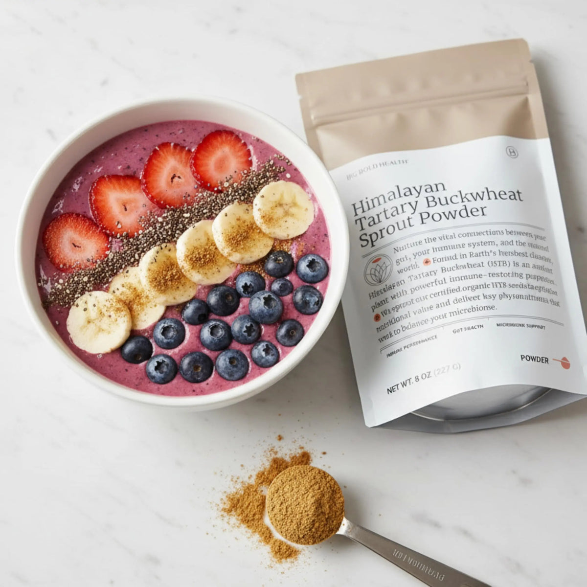 BIG BOLD HEALTH Himalayan Tartary Buckwheat Sprout Powder — Immune-Supporting Superfood BritishVita | Premium UK Vitamins & Wellness Supplements