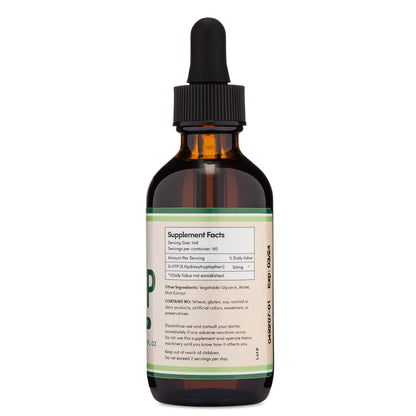 5HTP Liquid Drops - More Absorbable and Effective Than 5 HTP Capsules (60 Servings of 50mg 99%+ 5-HTP) Serotonin Supplement for Mood, Sleep, and Relaxation by Double Wood (Pack of 2)