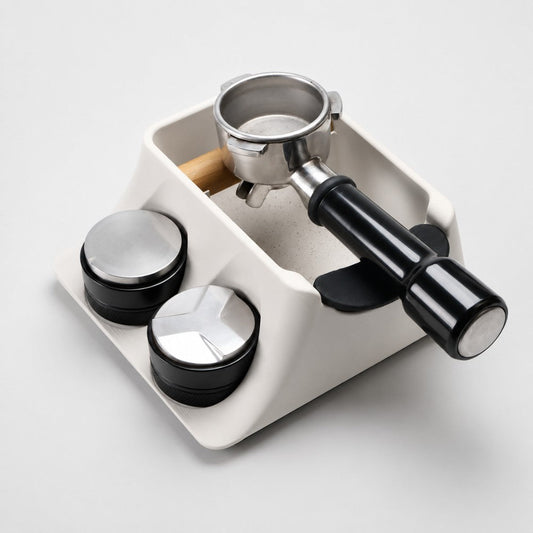 The Hub 3-in-1 Espresso Knock Box, Tamping Station & Tamper Holder KNOCDIC®