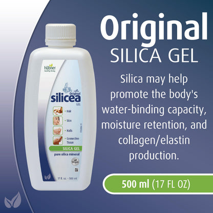 Hubner Original Silicea Gel 17 fl oz / 500 ml – No Additives or Preservatives | For Hair, Skin, Nails, and Connective Tissue