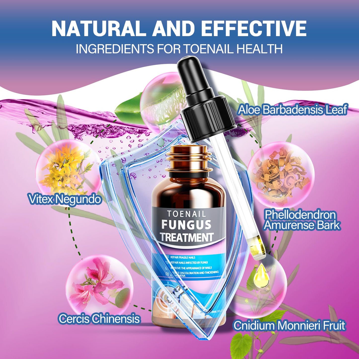 HULEIWA Toenail Fungus Treatment Extra Strength + Nail Repair Kit (2PCS)