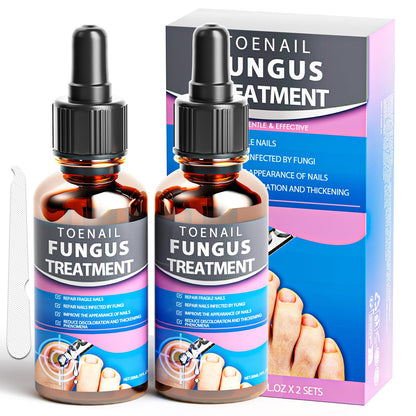 HULEIWA Toenail Fungus Treatment Extra Strength + Nail Repair Kit (2PCS)