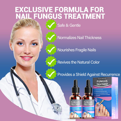 HULEIWA Toenail Fungus Treatment Extra Strength + Nail Repair Kit (2PCS)