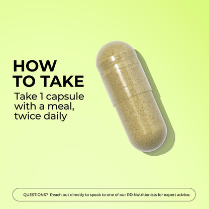 HUM Flatter Me Digestive Enzymes | Fast Debloat Formula, 60 Capsules