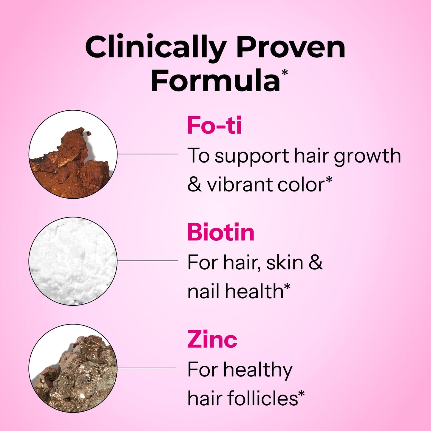 HUM Hair Growth Gummies with Biotin, Zinc & B12 – 60 Gummies