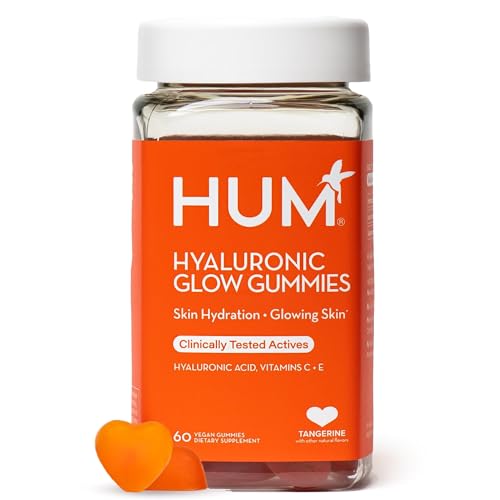 HUM Hyaluronic Glow Gummies – Low Molecular HA, Amla Vitamin C, Vitamin E