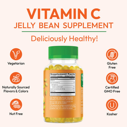 Human Beanz Vitamin C Jelly Bean Gummies for Adults – Immune Support