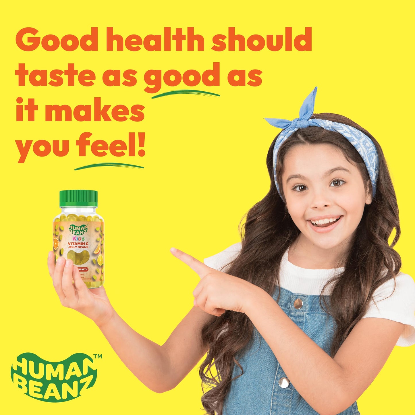 Human Beanz Vitamin C Jelly Beans for Kids | Immune Support, Vegetarian, Kosher