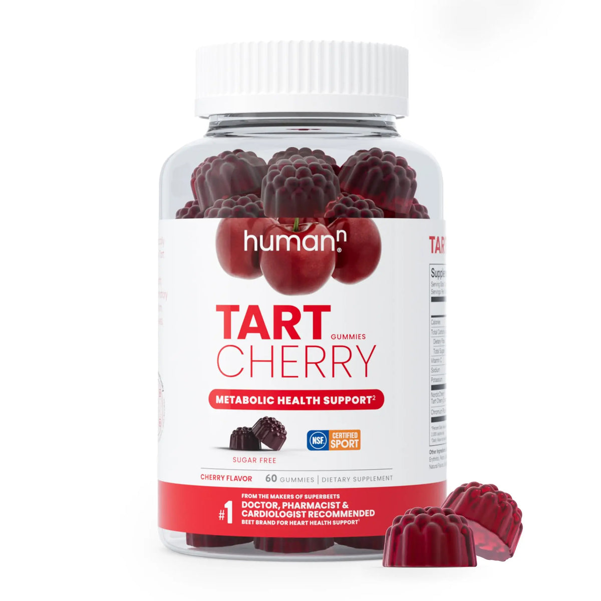 Humann Tart Cherry Gummies – NSF Certified Sport, Sugar-Free & Vegan BritishVita | Premium UK Vitamins & Wellness Supplements