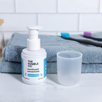 The Humble Co Mouthwash Concentrate - Fluoride Free & Travel Size Peppermint