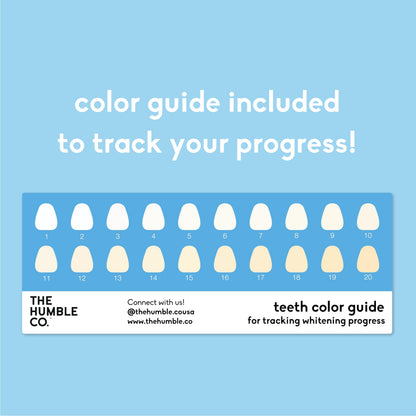 The Humble Co Advanced Teeth Whitening Strips – Sensitive, Peroxide-Free, 28 Strips (14 Treatments)