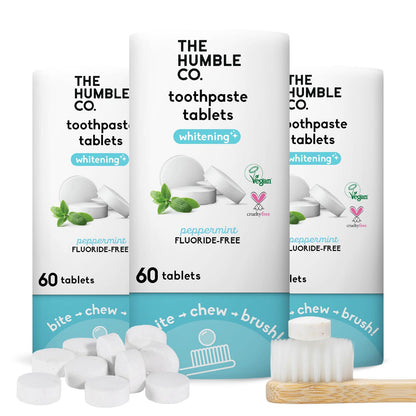 The Humble Co Teeth Whitening Chewable Tablets - Peppermint (180 Count)