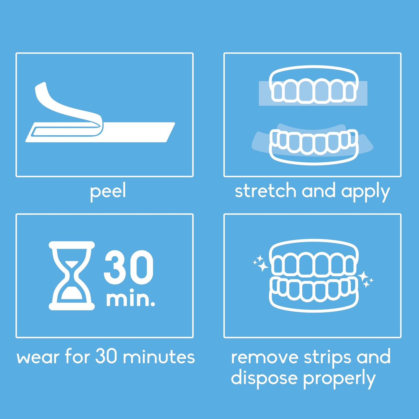 The Humble Co Advanced Teeth Whitening Strips – Sensitive, Peroxide-Free, 28 Strips (14 Treatments)