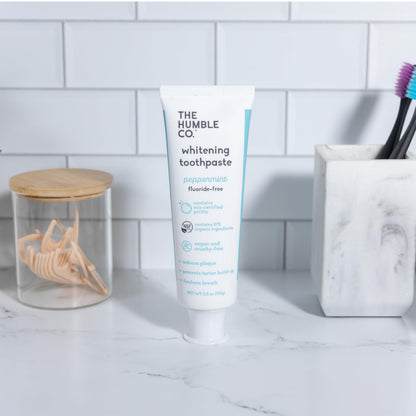 The Humble Co Fluoride-Free Teeth Whitening Toothpaste – Peppermint (2 Pack)