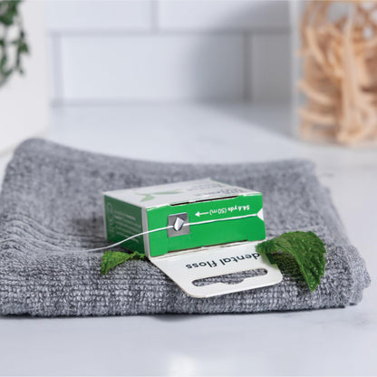 The Humble Co Mint Dental Floss - 4-Pack, Vegan & Plastic-Free (220 Yards)